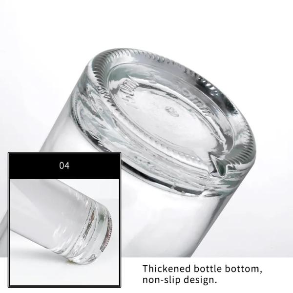 Sleek Appearance 750ml Custom Glass Bottle for Liquor Gin Brandy Rum Vodka and Spirit