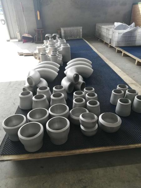 SS Wrought Steel Pipe Fittings , ASTM A403 WP304H Duplex Steel Pipe Fittings Elbow Tee Cross Cap