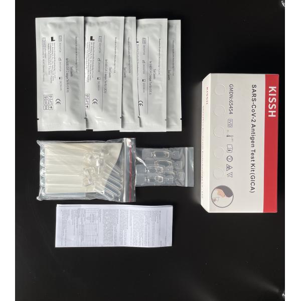 16*8*4cm Covid 19 Rapid Test Kit GICA Saliva Self Test Kit