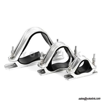 Trefoil Double Bolt PVC Aluminium Cable Cleats 15mm to 155mm