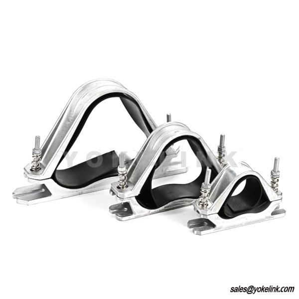 Trefoil Double Bolt PVC Aluminium Cable Cleats 15mm to 155mm
