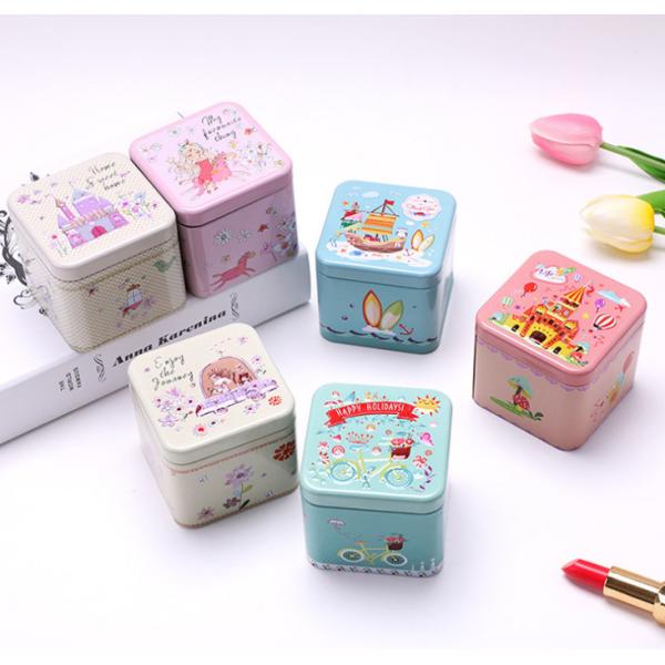 OEM Logo Printed Biscuit Tin Box Cookies Metal Cannaburst Tin