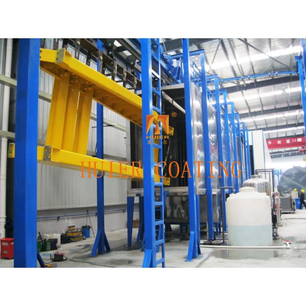 Stainless Steel Chemical Cleaning Line with PLC Control and Emergency Stop