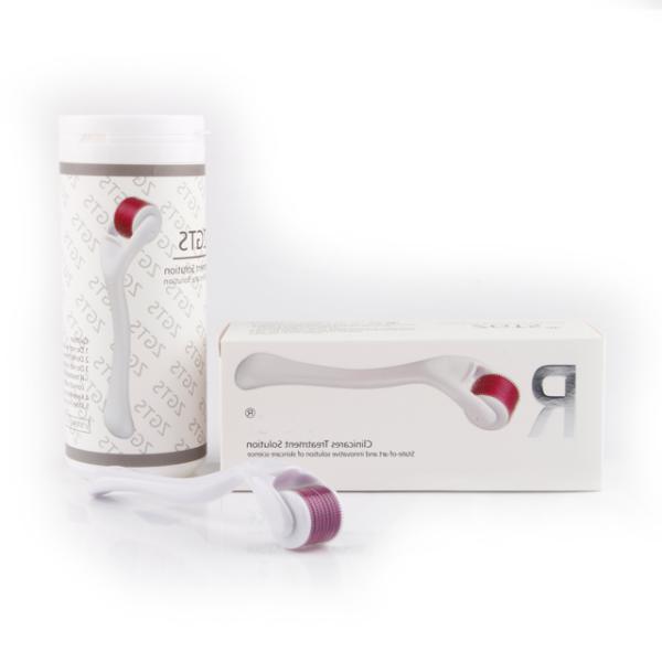 540 Pins ZGTS Micro Pin Derma Roller with Stainless Steel Rolling Pin in Black Handle