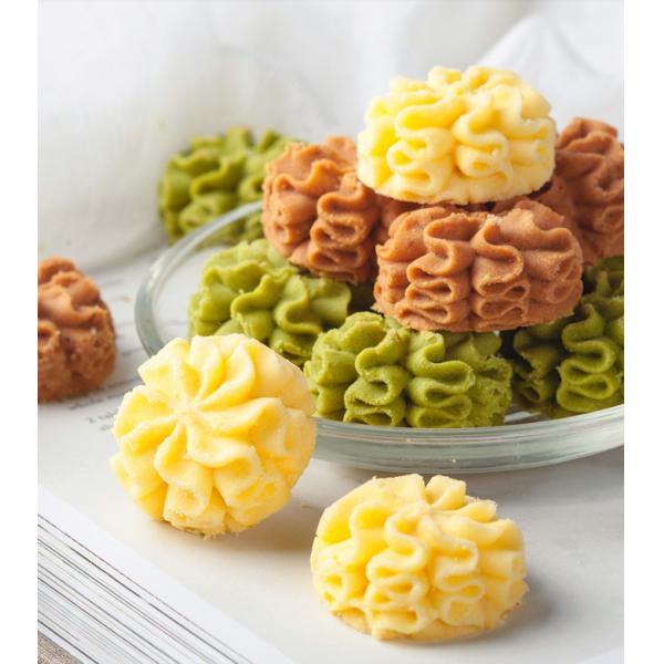 Custom Private Label New Year'S Gift Crispy Original Danish Butter Cookies In Jar