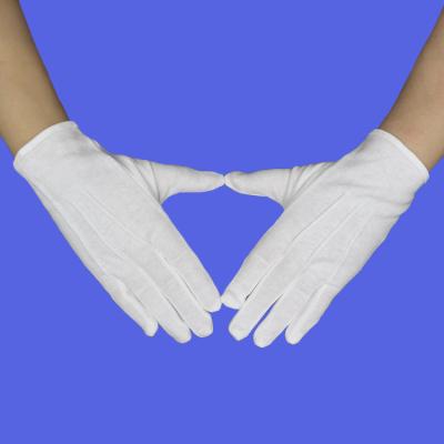 17cm 19cm Military Parade White Ceremonial Gloves 140g/Sqm 160g/Sqm