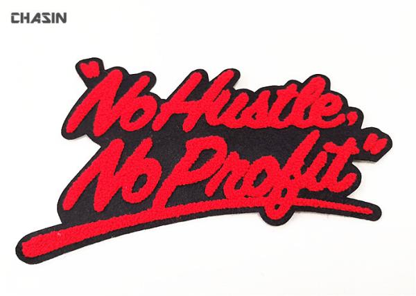 Custom Slogan Letter Chenille Embroidery Patches Iron On Your Clothing