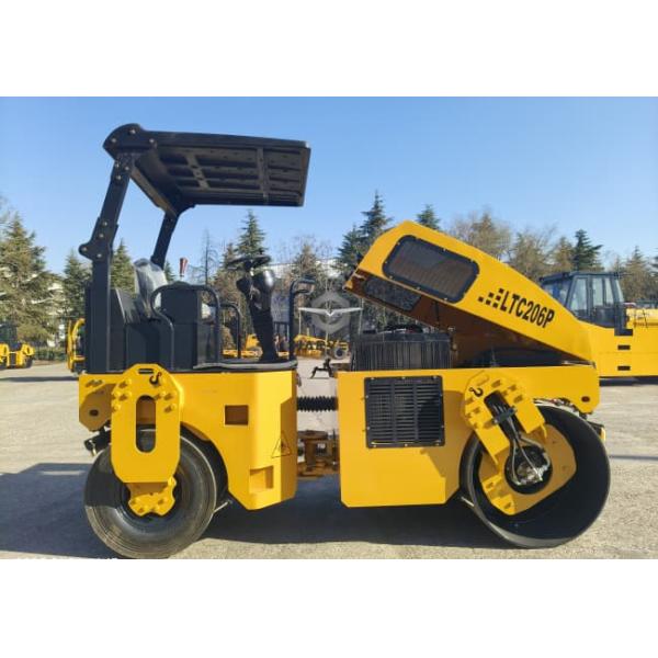 6 Ton Tire Combined Vibratory Road Roller LTC206P Hydraulic Drive 36.8kw
