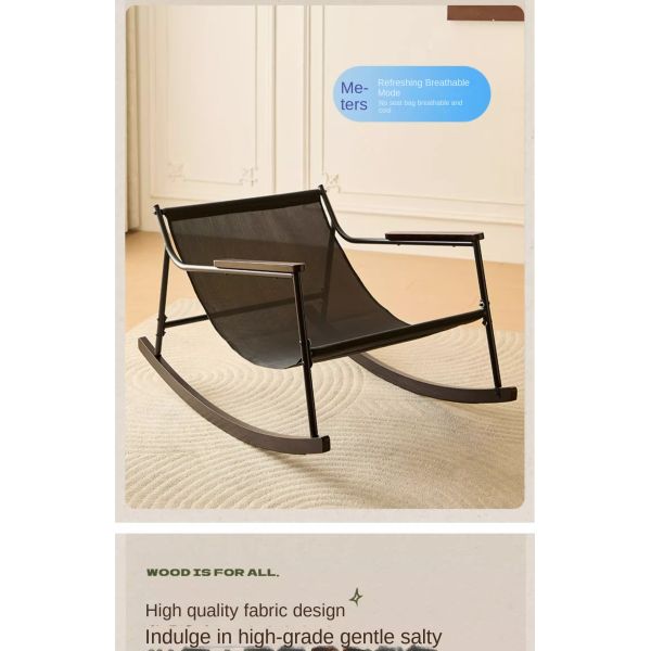 Light Luxury Modern Ergonomic Durable Rocking Recliner Chair for Bedroom Apartment Living Room Balcony
