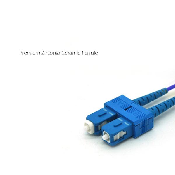SCUPC Armoured Fiber Optic Cable Patch Cord With Lateral Pressure Protected