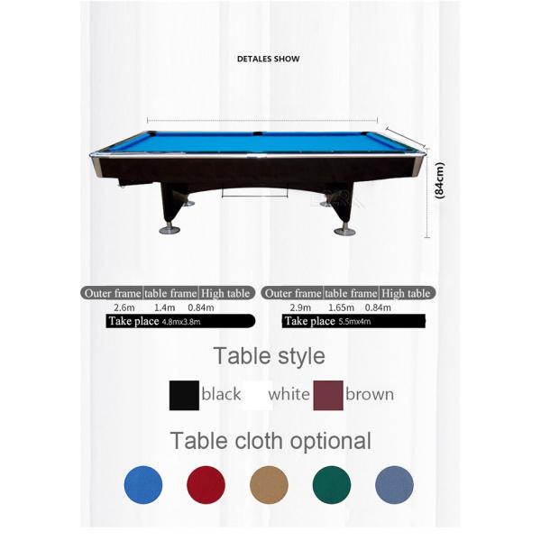 Indoor  Outdoor Sports 9 Ball Pool Table Bar Billiards Fancy Game
