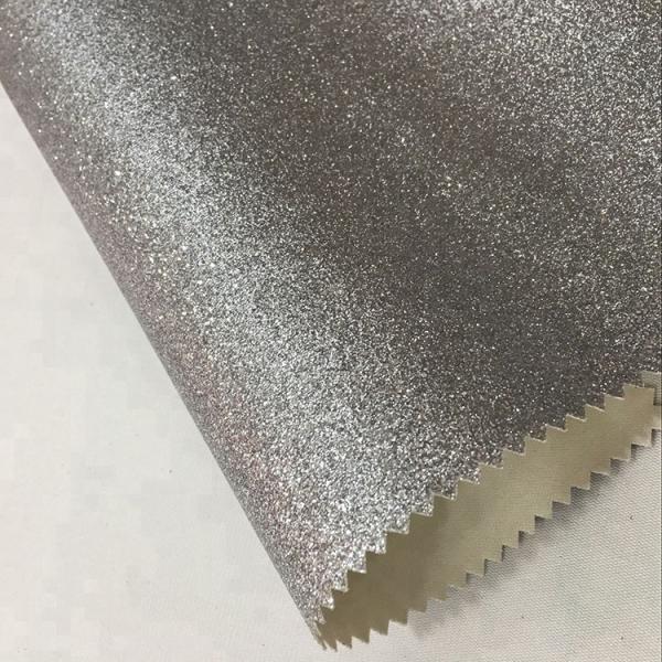 Anti Mildew Glitter Leather Fabric 137cm*10m Per Roll Decorative Purpose