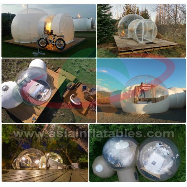 Прочный серый на открытом воздухе располагаясь лагерем раздувной шатер пузыря 2 лет гарантии