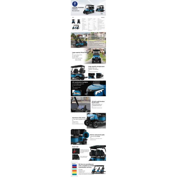 Electric Carplay Utility Vehicle Golf Carts The Future of Golf Course Transportation