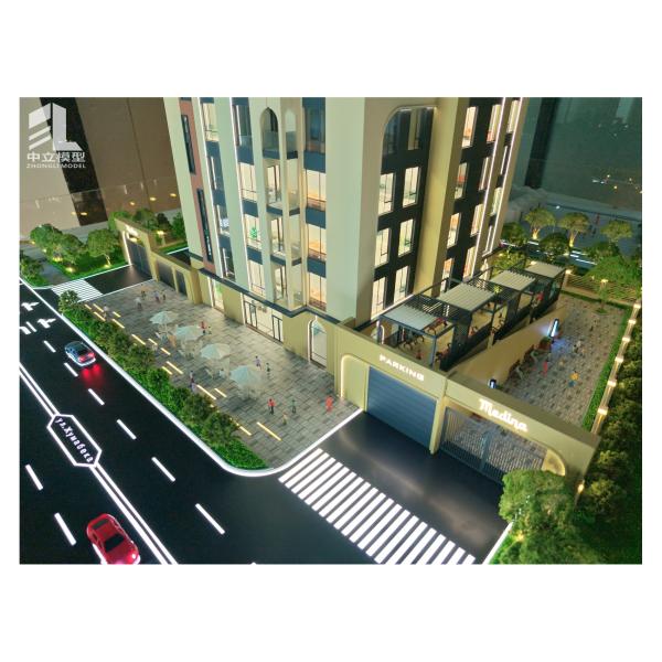 High - Precision Detailed Residential Building Architectural Model for Professional Real Estate Project Display and Marketing