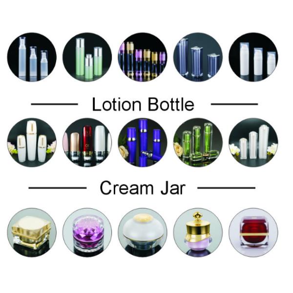 ABS Inner Cap Cosmetic Cream Jars TUV Acrylic OEM ODM With Spray Painting