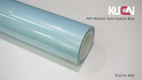 Pintura metálica Glaciar Azul PPF Filme de Proteção de Carro Anti-Impacto Cor Personalizável