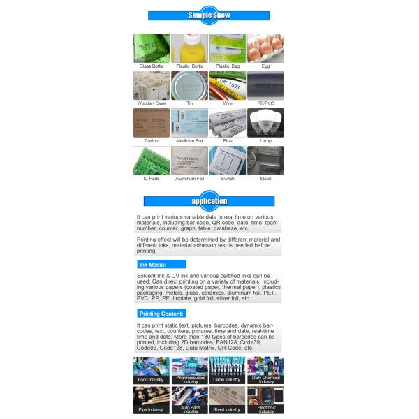 воздушное охлаждение струйного принтера 2100мАХ высоты 50мм Хандхэльд для деревянной ткани