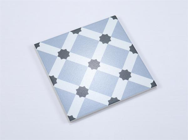 Blue Ceramic Rustic Tile 20x20cm Clay Indoor Floor
