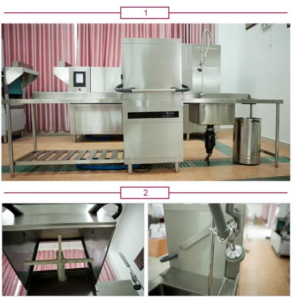 25L Industrial Dish Washing Machine Stable High Power Dishwasher ISO14001
