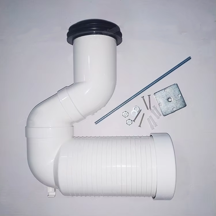 General Enhanced Floor-Standing Drainage Polyvinyl Chloride / Polypropylene Material Toilet Elbow With Question Mark Drain Pipe
