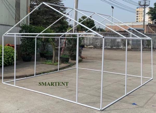 Blue Disaster Relief Tent Oxford Steel Tube Frame Outdoor Event Tent Temporary Shelter 3X4M