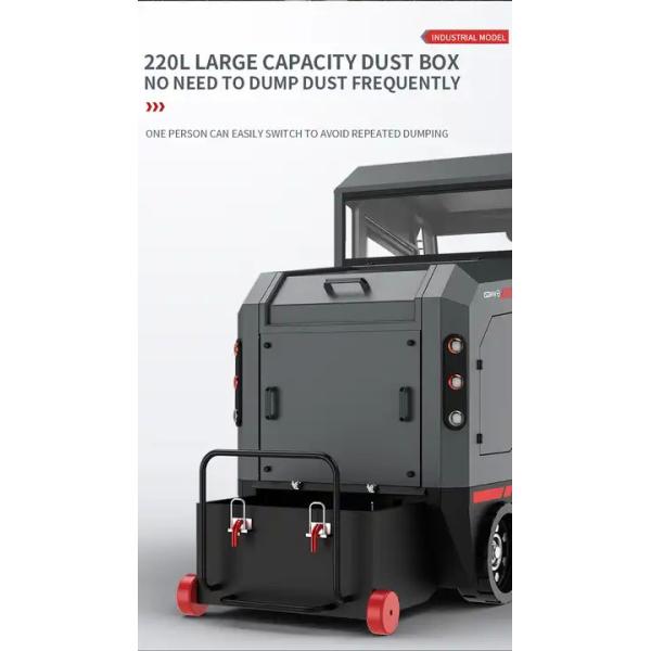 YZ-S12 All Closed Industrial Ride-on Floor Sweeper Machine Park Road Street Sweeper Car