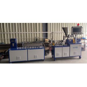 Laboratory Co-Rotating Twin Screw Extruder | Lab Scale Plastic Compounding Pelletizing Machine for Polymer R&D | Manufacturer Supply