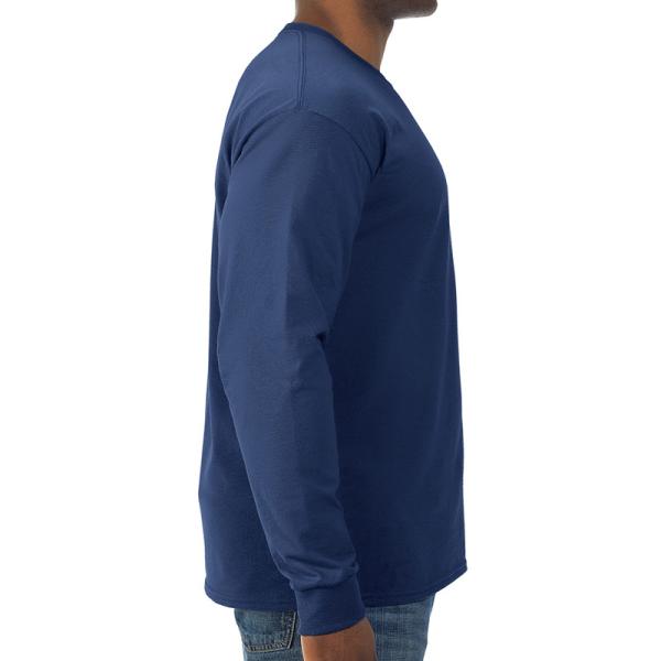 Custom Logo Classic Fit Soft Heavy Weight Tee Cotton Polyester Blank Long Sleeve Men T Shirts