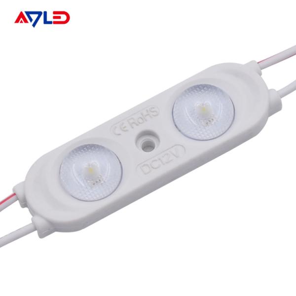 as luzes do módulo do diodo emissor de luz 3000K assinam a iluminação 12V 2 impermeáveis do branco morno 2835 SMD