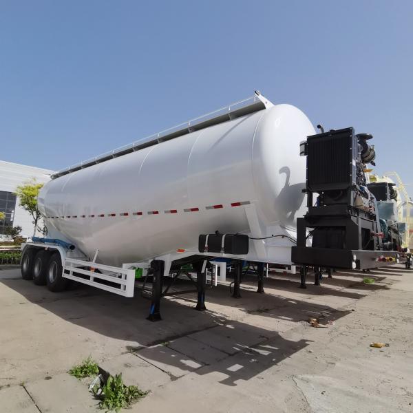 50t-70t Load Capacity 12 Tire Number Fly Ash Cement Powder Tank Truck