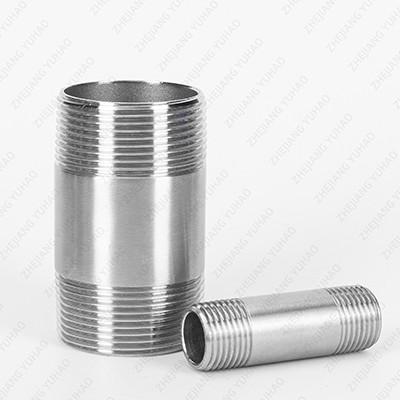 Black, Electric Galvanized, Stainless Steel Barrel Nipple Union Type Male SS Double-End Pipe Nipples