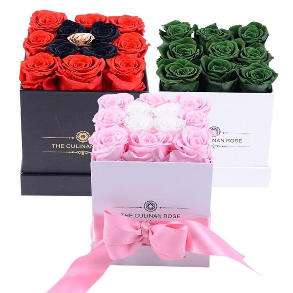 Factory Price Rose Long Lasting Flowers Forever Eternal Preserved Rose Flower Box Gift
