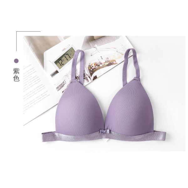 S Size Gathered Bra Female Sexy Triangle Cup Thin Suspenders Seamless Beauty Back Student Underwear Female Adjustable Bra