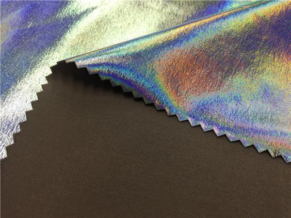 Dream Color Imitation Leather Fabric / Lamination Leather Fabric For Clothing