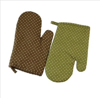 Cotton OEM Printed Oven Mitts Heat Transfer Printing For Home Restaurant