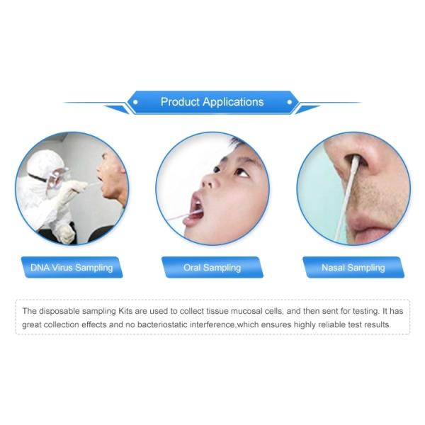 Sterile Sample Specimen Tube Medical Diagnostic Viral Transport Medium Swabs