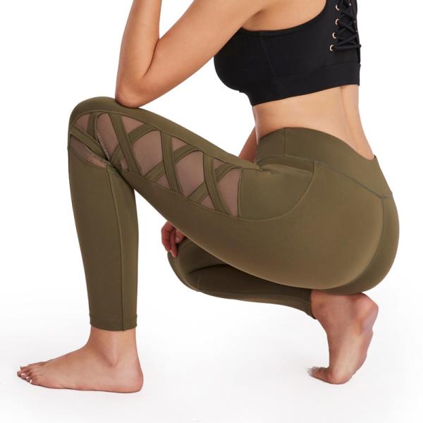 Наборы разминки высокой одежды фитнеса женщин Sportswear брюк йоги полиэстера талии безшовные