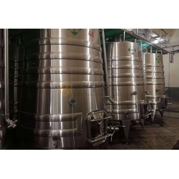 Bar Stainless Steel Wine Fermentation Tanks Customized Dimension / Capacity
