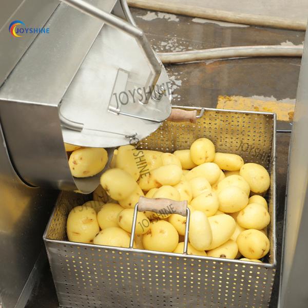 50 kg/h Linha de produção de batatas fritas semiautomática Máquina para fazer batatas fritas