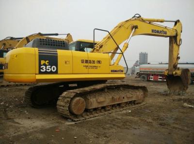 Máquina escavadora usada de 35 toneladas PC350-7 de KOMATSU, máquina escavadora hidráulica da esteira rolante 2012 anos