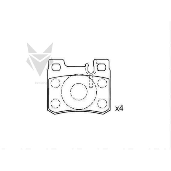 Автомобильные тормозные колодки MERCEDES BENZ C-Class E-Class Coupe Kombi Estate Saloom 002 420 01 20