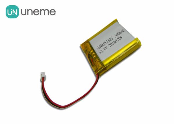 4.35V 360mAh High Voltage Lithium Battery Cell for Smart Watches Medical Devices 552525