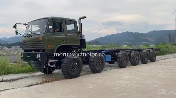 Military 12 Wheels Full Drive Six Axle Off Road Truck Chassis 12x12 Transporter Erector Launcher