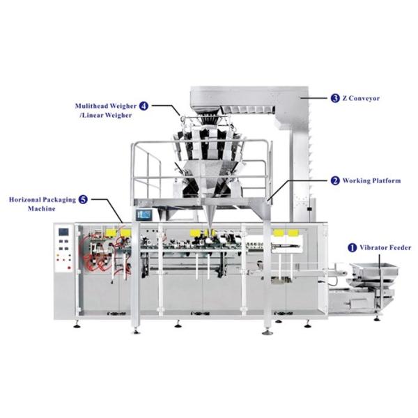 Fully Auto Horizontal Bag Packing Machine 500g