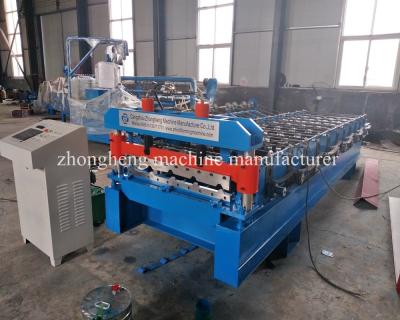 Aluminum Trapezoid Roll Forming Machine For Roof Panel 8-15m/Min