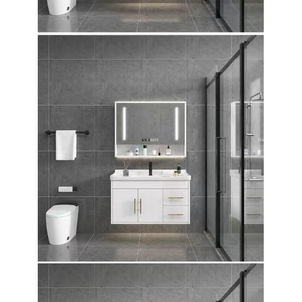Hotel Bathroom Vanity Sink with Modern Design and Rectangular Porcelain Cabinet Basins