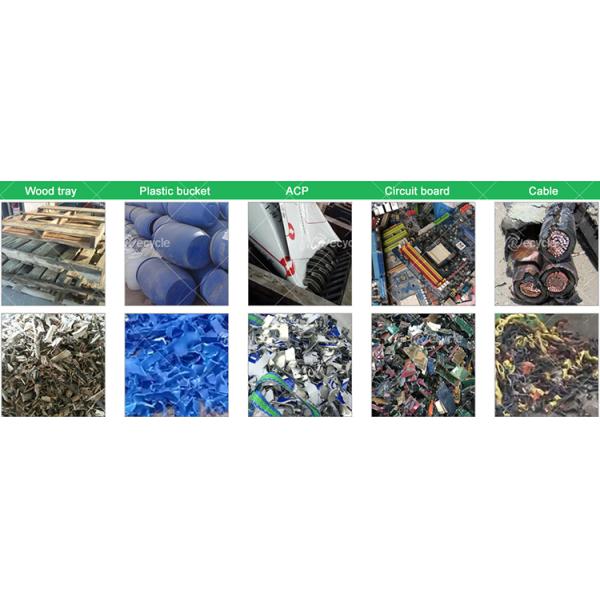 Pet Pvc Plastic Crusher Machine Scrap Metal Shredders Double Shaft Shredder Machine/ Carton Tyre Shredder