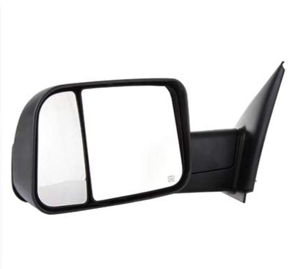 Weatherproof Black Side View Mirrors Car Exterior Mirror Plane Glass For Dodge Ram