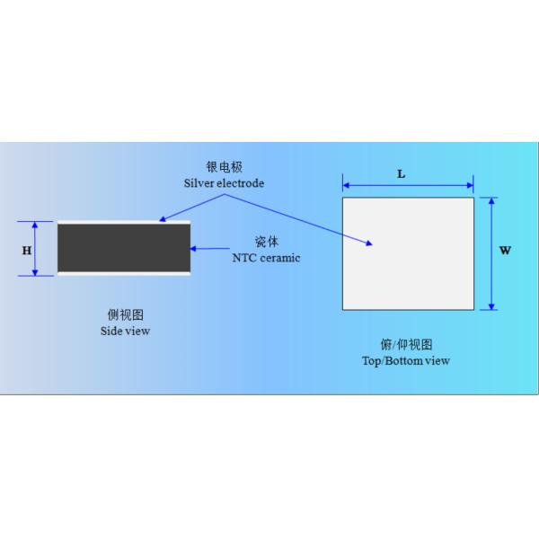Электрод серебра схемы данных термистора обломока высокой точности NTC
